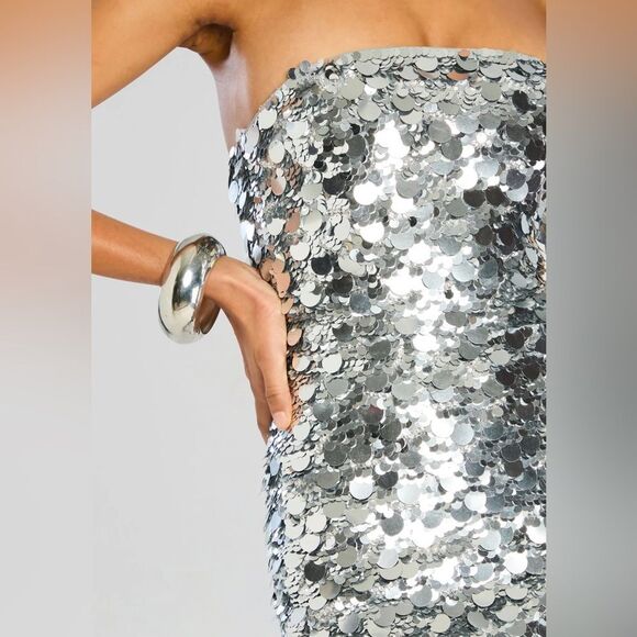 Retrofete Nolia Sequin Embellished strapless dress size Medium NWT - Picture 6 of 11